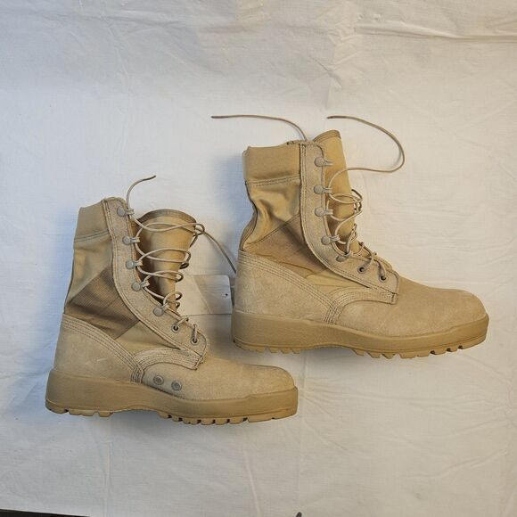 New McRae Mil-Spec Hot Weather Army Combat Coyote Boot 9W Vibram Sierra outsole - Picture 8 of 13